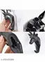 Premium Black Deer Head Single Wall Hook